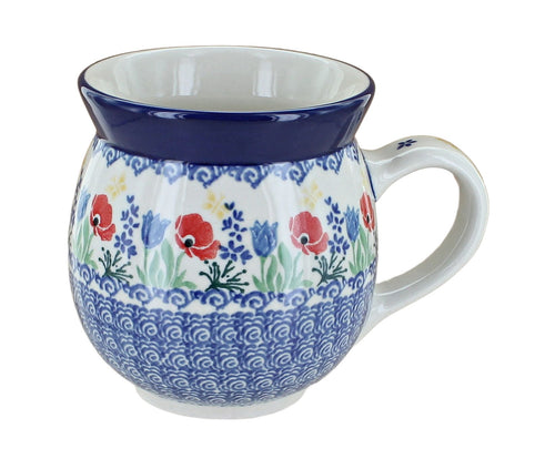 Polish Pottery Memory Garden Bubble Mug