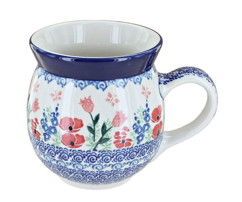 Polish Pottery Dreaming of Poppies Bubble Mug