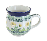 Polish Pottery Dandelion Bubble Mug