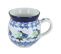 Polish Pottery Mockingbird Bubble Mug