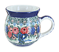 Polish Pottery Blush Bouquet Bubble Mug