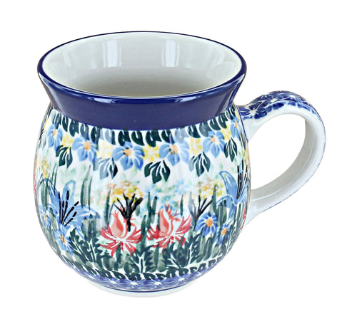 Polish Pottery Day Lily Bouquet Bubble Mug