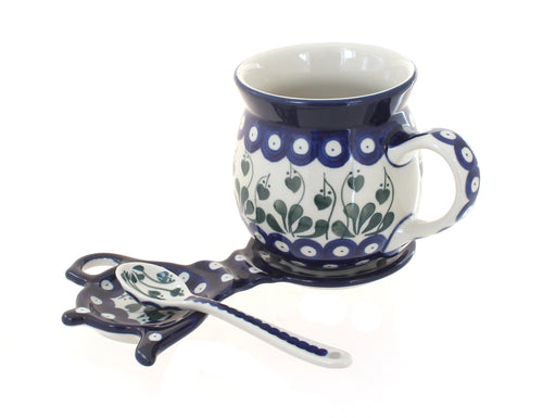 Polish Pottery Alyce Mug & Saucer Gift Set