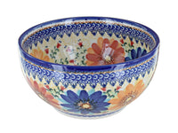 Polish Pottery Autumn Burst Medium Mixing Bowl