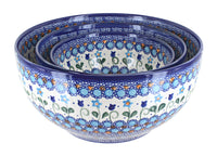 Polish Pottery Savannah 3 PC Mixing Bowl Set