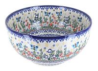 Polish Pottery Garden of Eden Large Mixing Bowl