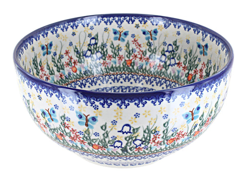 Polish Pottery Garden of Eden Large Mixing Bowl