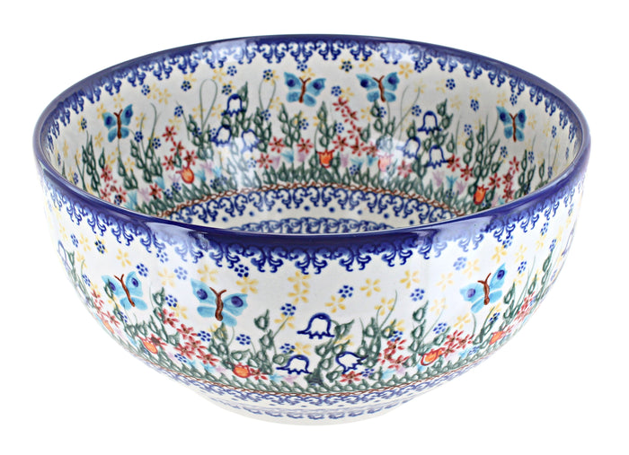 Polish Pottery Garden of Eden Large Mixing Bowl