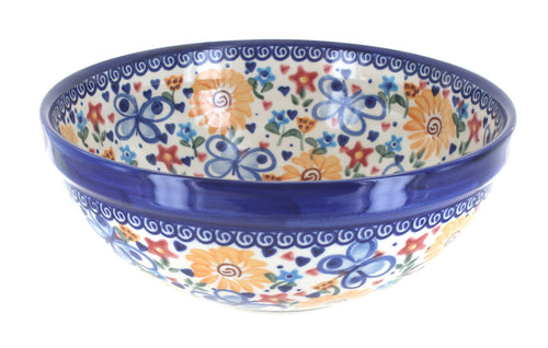 Polish Pottery Butterfly Small Serving Bowl