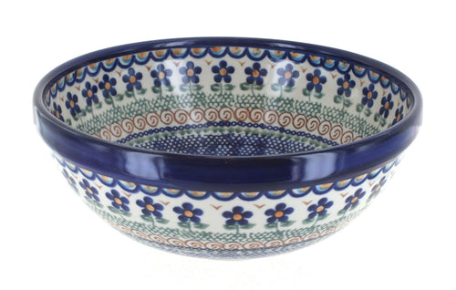 Polish Pottery Aztec Flower Small Serving Bowl