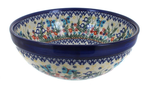 Polish Pottery Garden of Eden Small Serving Bowl