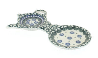 Polish Pottery Maia Tea Bag Holder & Saucer