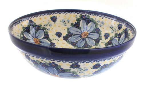 Polish Pottery Daisy Surprise Medium Serving Bowl