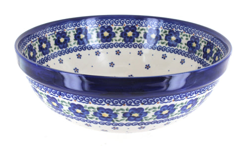 Polish Pottery Spring Blossom Medium Serving Bowl