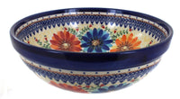 Polish Pottery Autumn Burst Medium Serving Bowl