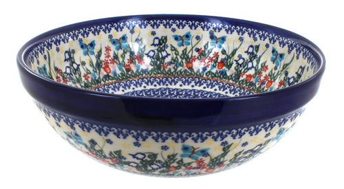 Polish Pottery Garden of Eden Medium Serving Bowl