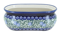 Polish Pottery Seaside Swirl Small Planter