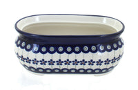 Polish Pottery Flowering Peacock Small Planter