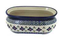 Polish Pottery Mosaic Flower Small Planter