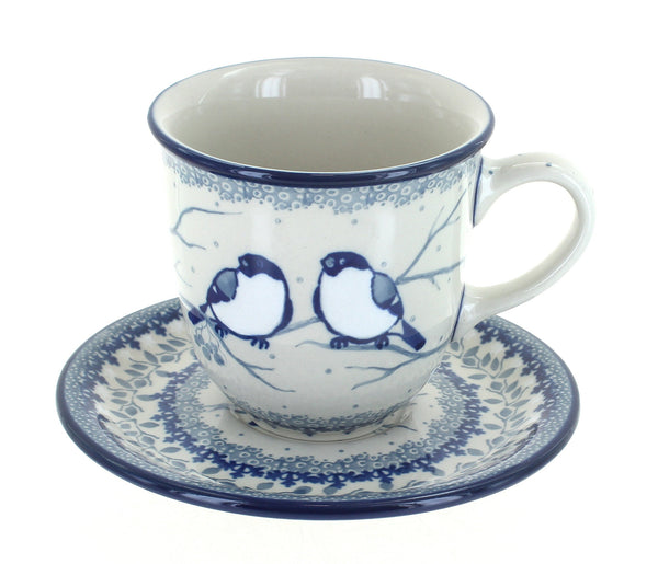 Bluebird Coffee Mug & Saucer
