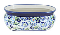 Polish Pottery Vintage Violet Small Planter