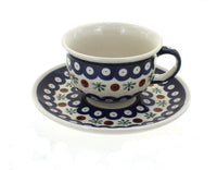 Polish Pottery Nature Cup & Saucer