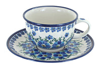 Polish Pottery Kalina Cup & Saucer