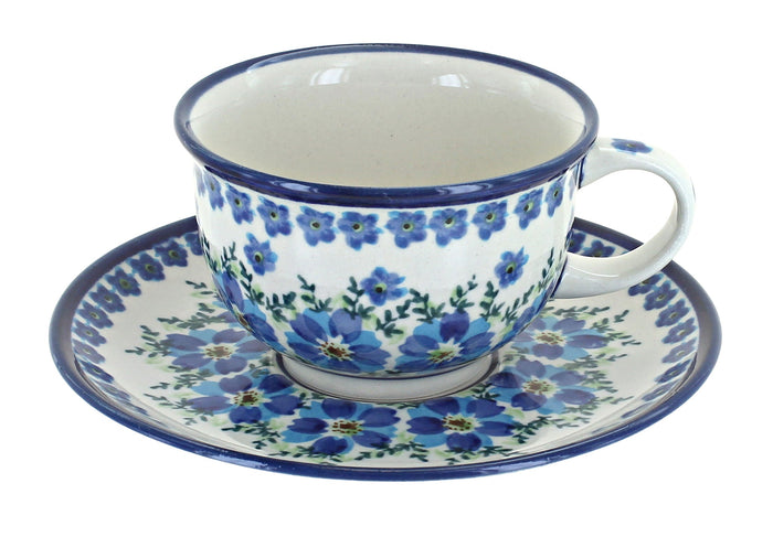 Polish Pottery Kalina Cup & Saucer
