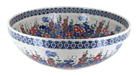 Polish Pottery Garden Butterfly Large Serving Bowl