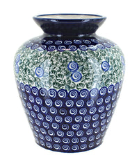 Polish Pottery Seaside Swirl Medium Vase