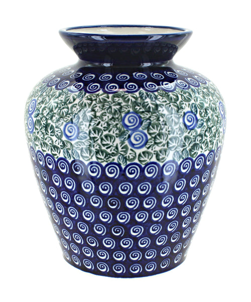 Polish Pottery Seaside Swirl Medium Vase