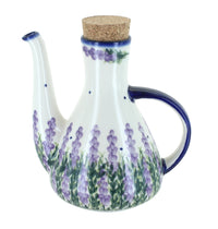 Polish Pottery Lavender Fields Olive Oil Container