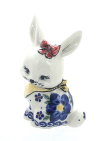 Polish Pottery Spring Blossom Small Rabbit