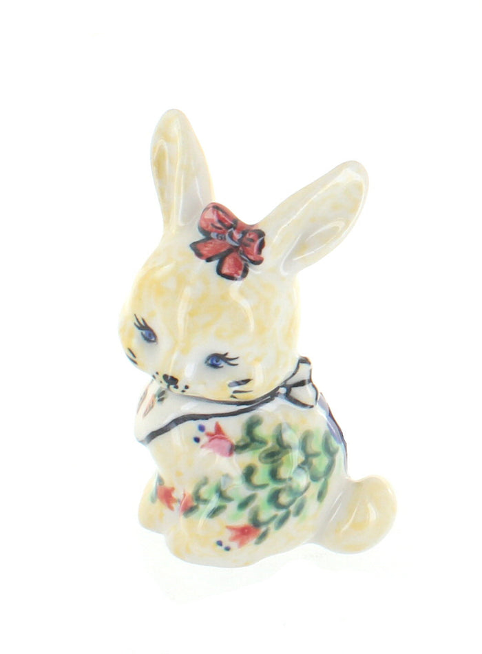 Polish Pottery Autumn Burst Small Rabbit