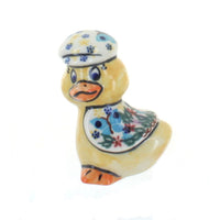 Polish Pottery Garden of Eden Gentleman Duck with Cap