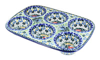 Polish Pottery Day Lily Bouquet Muffin Pan