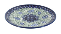 Polish Pottery Seaside Swirl Dessert Plate