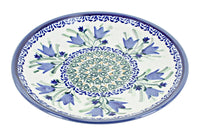 Polish Pottery Blue Tulip Dessert Plate