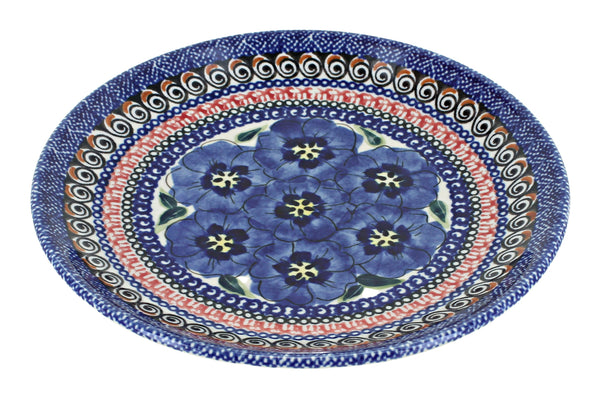 Blue Art Dessert Plate