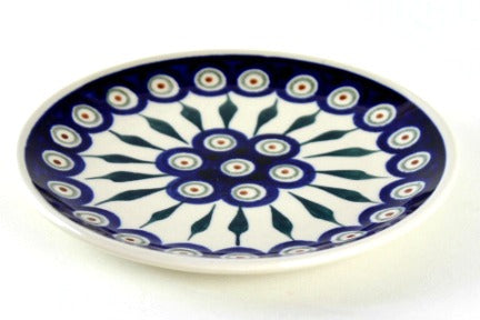 Peacock Saucer Polish Pottery