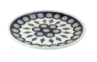 Polish Pottery Peacock Saucer