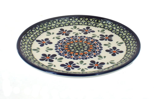 Polish Pottery Mosaic Flower Saucer