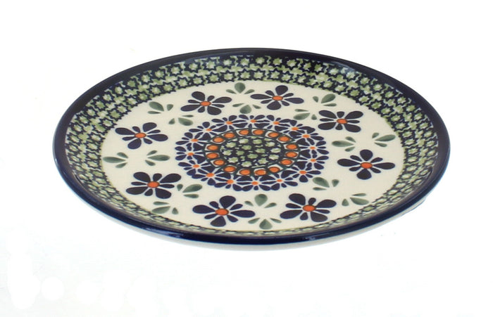 Polish Pottery Mosaic Flower Saucer