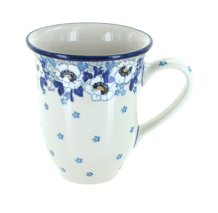 Polish Pottery Georgia Blue Large Coffee Mug