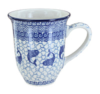 Polish Pottery Mosaic Beach Large Coffee Mug