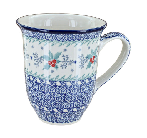 Polish Pottery December Joy Large Coffee Mug