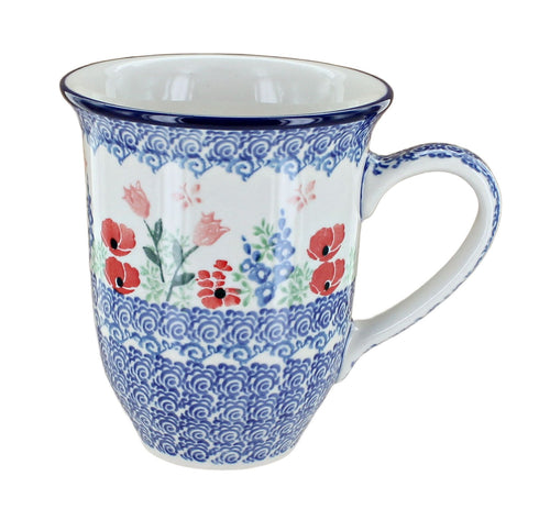 Polish Pottery Dreaming of Poppies Large Coffee Mug