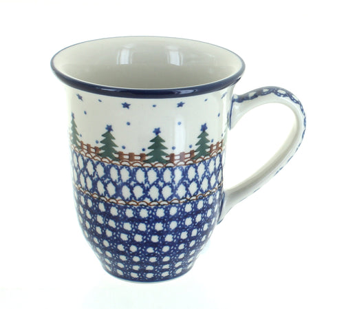 Polish Pottery Rustic Pines Large Coffee Mug