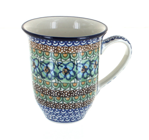 Polish Pottery Mardi Gras Large Coffee Mug