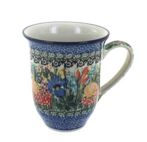 Polish Pottery Summer Blooms Large Coffee Mug